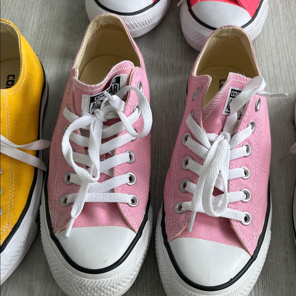 Converse Canvas Sneakers — Hot Pink, Yellow, Light Pink, Red - Picture 5 of 7